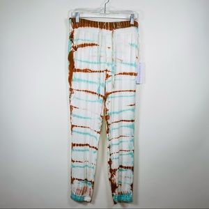 Young Fabulous & Broke Juliette Weekender Tie Dye Joggers Lounge Sweats